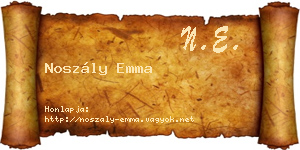 Noszály Emma névjegykártya